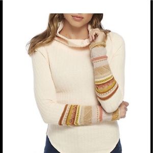 Free People Mixed Media Peach Combo Cuff